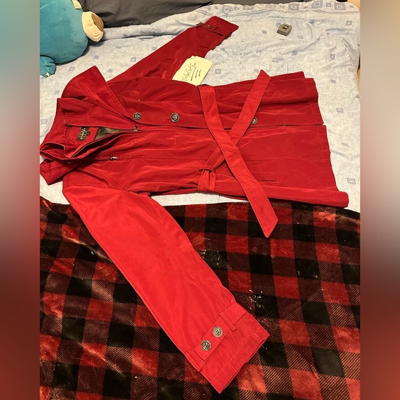 Braetan Peacoat w/ hoodie - Red - Picture 5 of 16